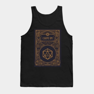 Carpe Diem Steampunk D20 Dice Mechanical Tabletop RPG Tank Top